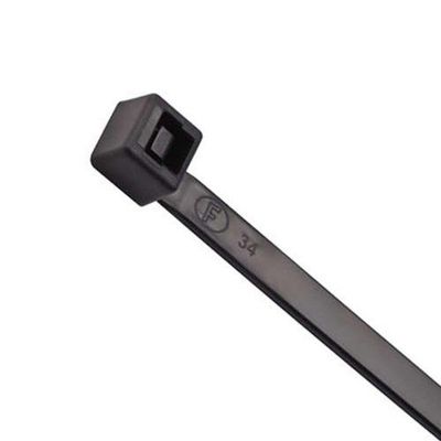 Abraçadeira Cinta 4,8 X 340mm Preta Uv - Kit 100 Unidades - Resistente Ao Sol E Intempéries