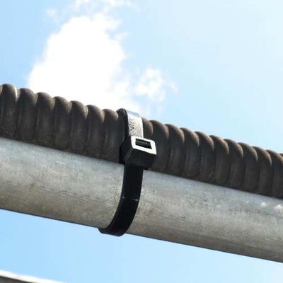 Abraçadeira Cinta 4,8 X 340mm Preta Uv - Kit 100 Unidades - Resistente Ao Sol E Intempéries