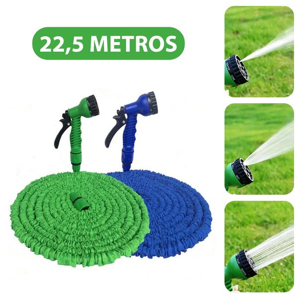Mangueira Jardim Expansível 22,5 Metros Azul