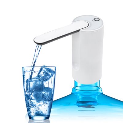 Bebedouro Bomba Eletrica Para Galão de Agua Dispenser Recarregavel Dobravel Garrafão USB - Cor:Branco