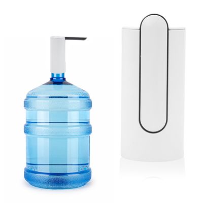 Bebedouro Bomba Eletrica Para Galão de Agua Dispenser Recarregavel Dobravel Garrafão USB - Cor:Branco