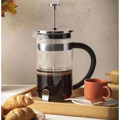Cafeteira Prensa Francesa Café Leite Chá 350ml Inox - Mimo