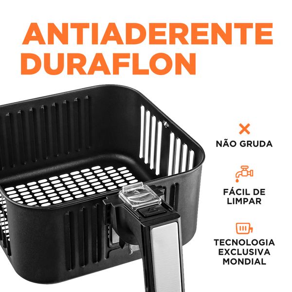 Fritadeira Elétrica Air Fryer Mondial Afn-40-LE 4L Preta - 127V Fritadeira Elétrica Air Fryer Mondial Afn-40-LE 4L Preta - 127V