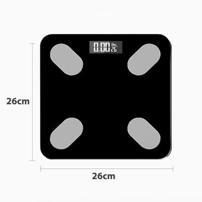 Balança Digital Bioimpedância Bluetooth (Preto)