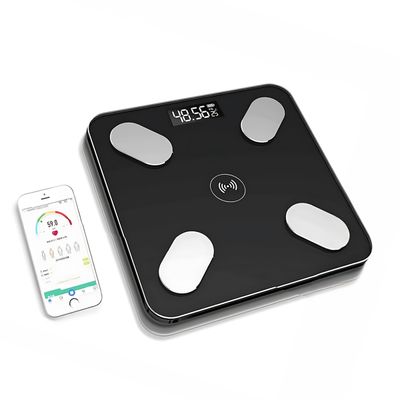 Balança Digital Bioimpedância Bluetooth (Preto)
