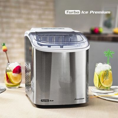Máquina de Gelo Turbo Mondial Ice Premium MG-12-GI Cinza - 127V