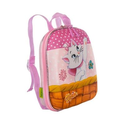 Mochila Escolar Infantil De Costas Gatinha Marie Rosa