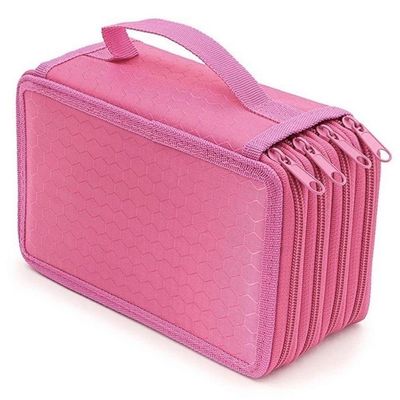 Estojo Box/estojo Escolar/estojo De Lápis/estojo Com Diviso´rias/grande Capacidade Com 4 Níveis E Zíper 72 Canetas Cor:r