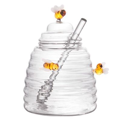 Meleira De Vidro Com Pegador Lovely Bee 500 Ml Lyor