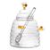 Meleira De Vidro Com Pegador Lovely Bee 500 Ml Lyor