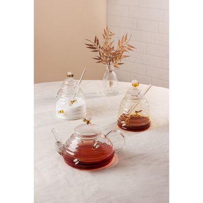 Meleira De Vidro Com Pegador Lovely Bee 500 Ml Lyor
