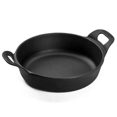 Kit 3 Travessas Redonda 22 Cm 1,7l Em Ferro Fundido Panela Mineira