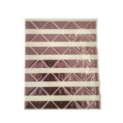 Cantoneiras de Papel Auto Adesiva Para Fotos Rosa Metálico