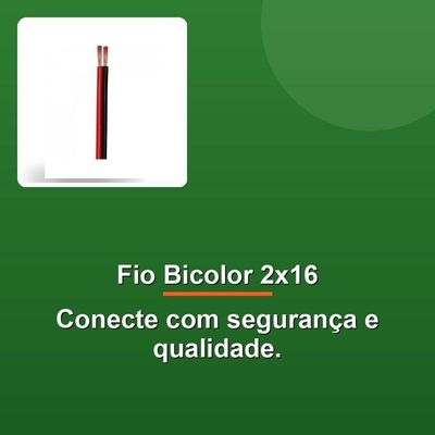 Fio Paralelo Bicolor 2×16 1,00mm Controller Rl -100