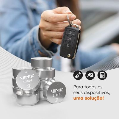 Bateria Alcalina Lr44 C- 10 Unid.