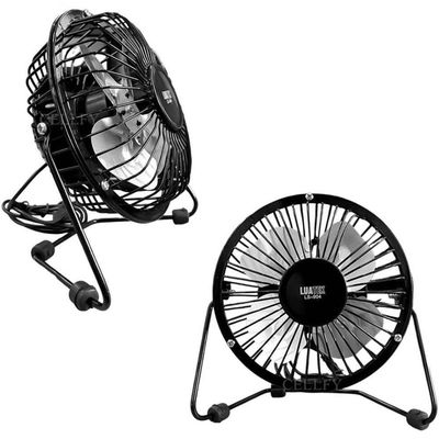 Mini Ventilador Usb Portátil De Mesa Em Metal Cores Ls-904 Bivolt
