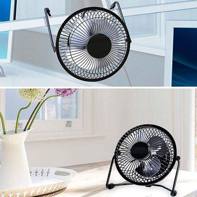 Mini Ventilador Usb Portátil De Mesa Em Metal Cores Ls-904 Bivolt
