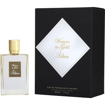 Perfume Feminino Kilian Woman In Gold Edp Spray Recarregável 50 ml&clutch