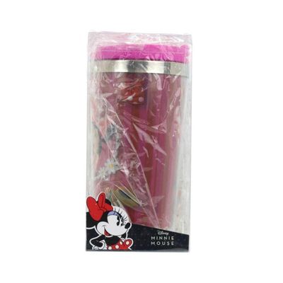 Copo Térmico Minnie Com Tampa Pink 450ml - Disney