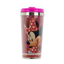 Copo Térmico Minnie Com Tampa Pink 450ml - Disney