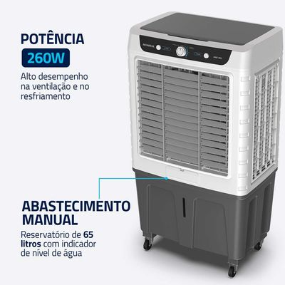Climatizador de Ar Wind Pro Mondial Branco/Cinza 260W 220V CL-65L
