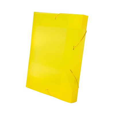 Pasta Aba Elástico Dello Line Lombo 4cm Amarela 33,5x23,5cm