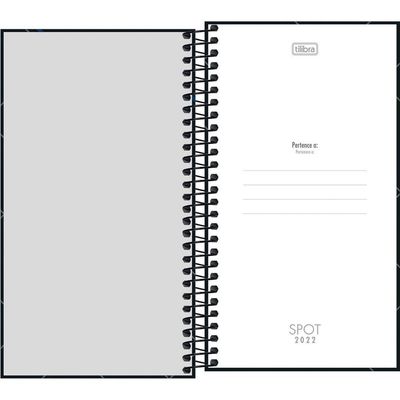 Agenda De Bolso Executiva Espiral Semanal Spot - 16,7x8,9 Cm - 2022 - Tilibra ? Masculino