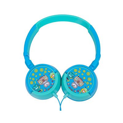 Headphone Kids OEX Robôs HP305 Giratórios e Alcochoados Azul Claro