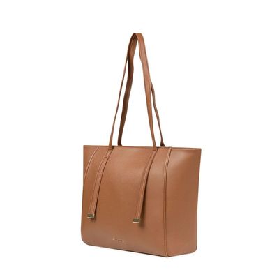 Bolsa de Ombro Feminina Média Alça Alongada Tote Caramelo U / Caramelo