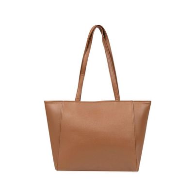 Bolsa de Ombro Feminina Média Alça Alongada Tote Caramelo U / Caramelo