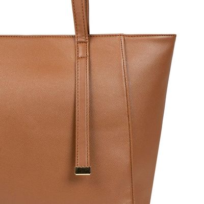 Bolsa de Ombro Feminina Média Alça Alongada Tote Caramelo U / Caramelo