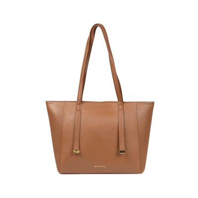 Bolsa de Ombro Feminina Média Alça Alongada Tote Caramelo U / Caramelo