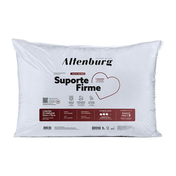Travesseiro Altenburg Suporte Firme Branco 50x70cm Travesseiro Altenburg Suporte Firme Branco 50x70cm