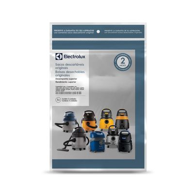 Kit 3 Sacos de aspirador de pó - Modelos A10, Acqua Power e Gt2000 (CSE10) Electrolux Não se aplica
