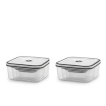 Potes Herméticos Electrolux de Plástico Branco Quadrado com 8 Unidades