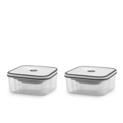 Potes Herméticos Electrolux de Plástico Branco Quadrado com 8 Unidades Não se aplica