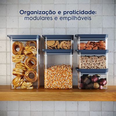 Pote Hermético Organizador Electrolux Experience Empilhável Modular 0,85L Não se aplica