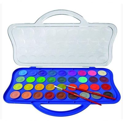 Estojo Aquarela Em Pastilha Acquarelli 36 Cores Giotto
