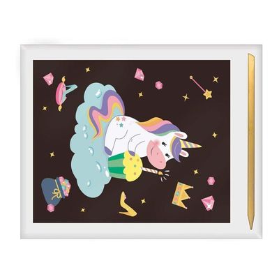 Cartelas De Pintura Mágica 6 Unidades Tilibra Unicórnio