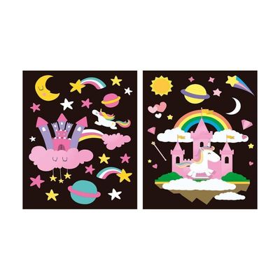Cartelas De Pintura Mágica 6 Unidades Tilibra Unicórnio