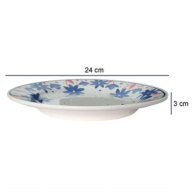 Prato Raso de Cerâmica Donna Sossego 24cm 6 Unidades - Biona 135735