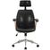 Cadeira Para Escritório Presidente Giratória Office Natural Polaris Corano R01 Preto - Lyam Decor