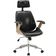 Cadeira Para Escritório Presidente Giratória Office Natural Polaris Corano R01 Preto - Lyam Decor