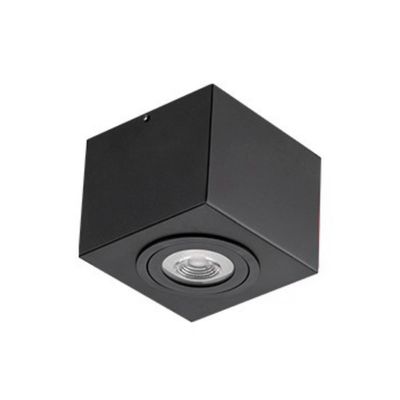 Luminária Plafon Sobrepor Preto 13x10,5cm Bivolt Dital Bivolt