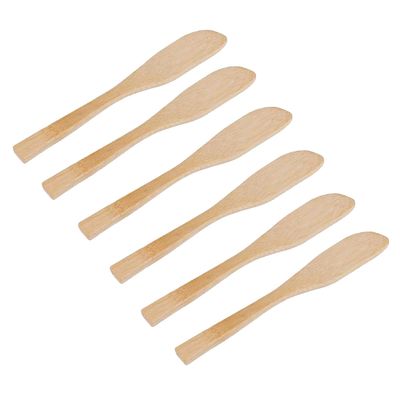 Jogo de Espátulas Cazza em Bambu 6 Peças