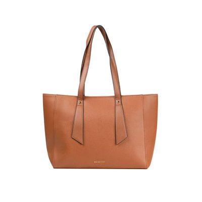 Bolsa Feminina Grande Tote Com Alça Alongada Marrom G / Marrom