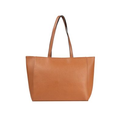 Bolsa Feminina Grande Tote Com Alça Alongada Marrom G / Marrom