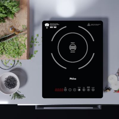 Fogão Cooktop Philco Pct12p Preto Táctil Led Eletrico Bivolt