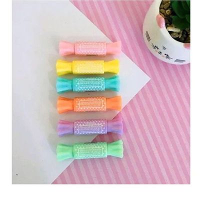 Caneta Marca Texto Bala Coloridas 6 Unidades
