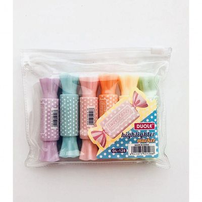Caneta Marca Texto Bala Coloridas 6 Unidades